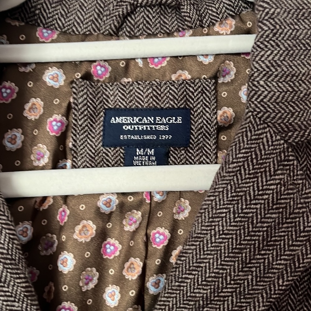 American Eagle Wool Blazer Jacket. Size Medium - image 2